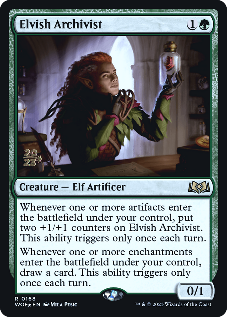 Image of Elvish Archivist (PRE-168) - Wilds of Eldraine Promos Foil