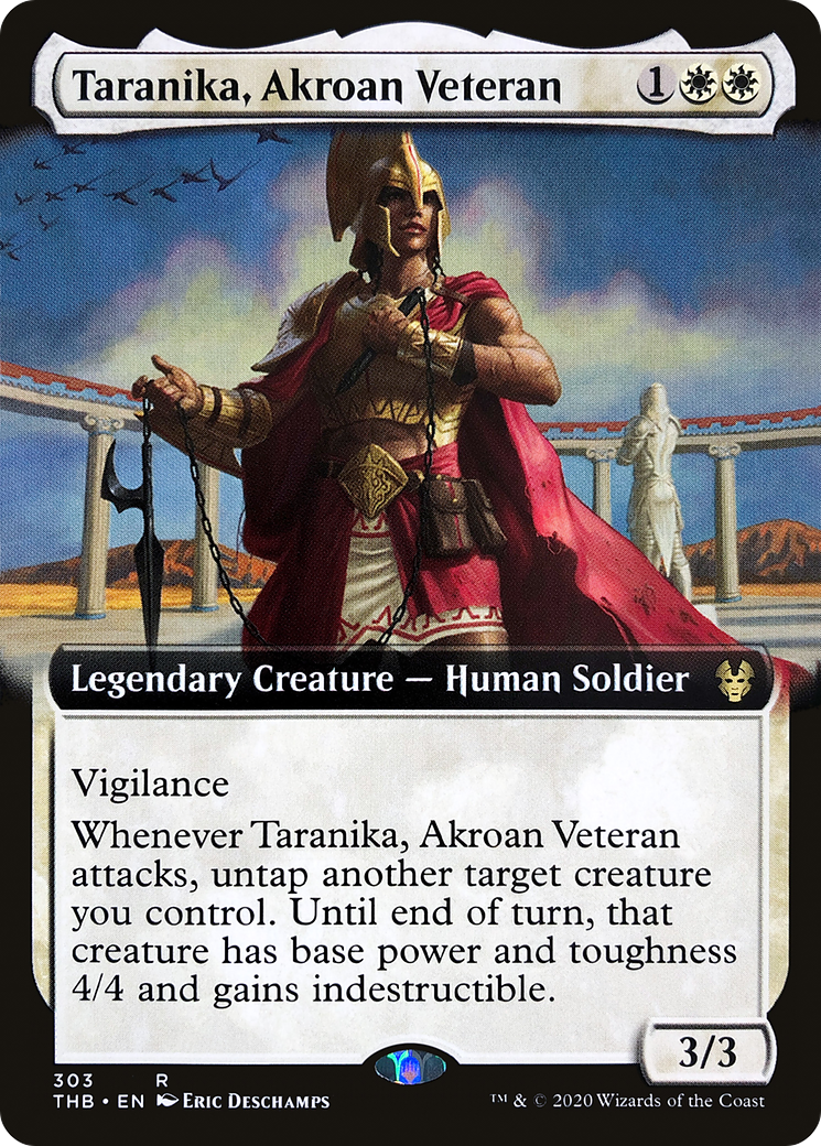 Image of Taranika, Akroan Veteran (Extended Art) (THB-303) - Theros Beyond Death: (Extended Art) Foil