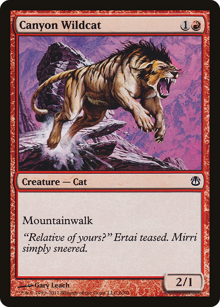 Image of Canyon Wildcat (DDH-006) - Duel Decks: Ajani vs. Nicol Bolas