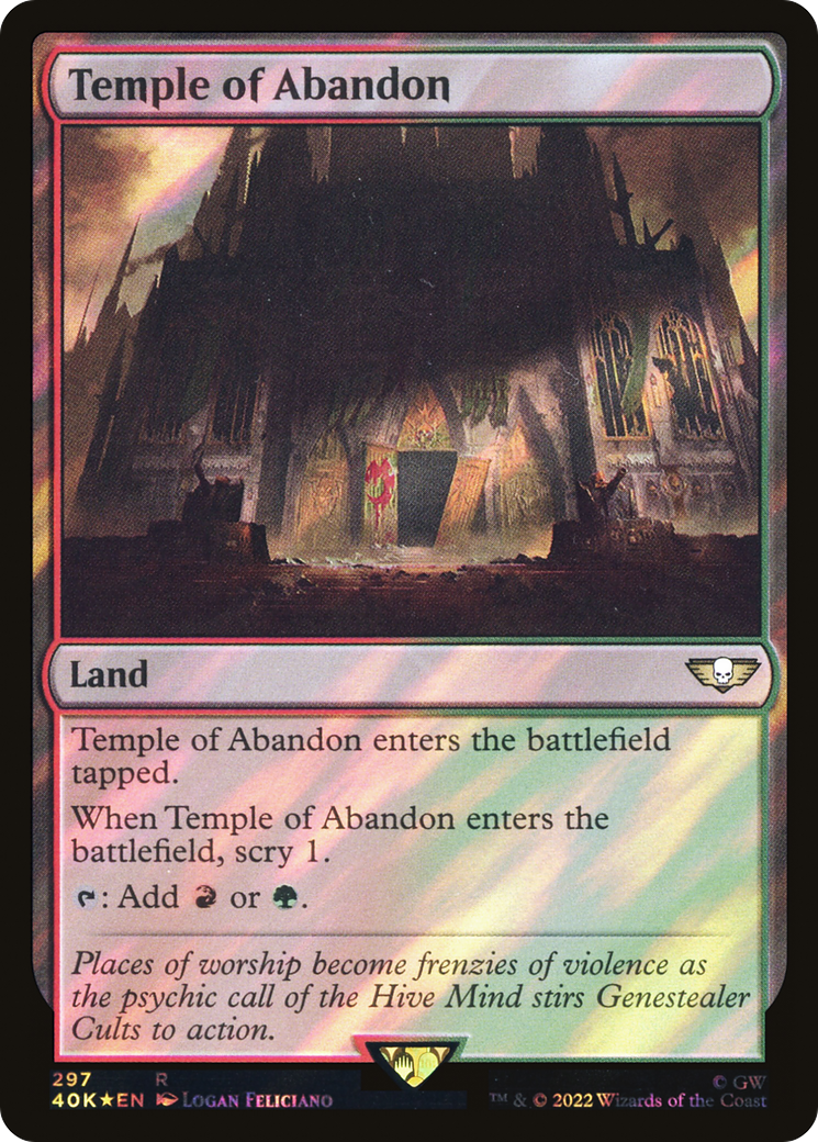 Image of Temple of Abandon (Surge Foil) (40K-297) - Warhammer 40,000 Commander Foil