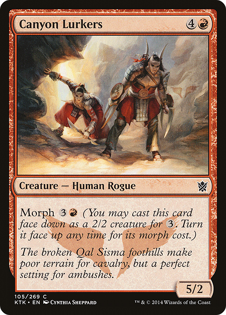 Image of Canyon Lurkers (KTK-105) - Khans of Tarkir Foil