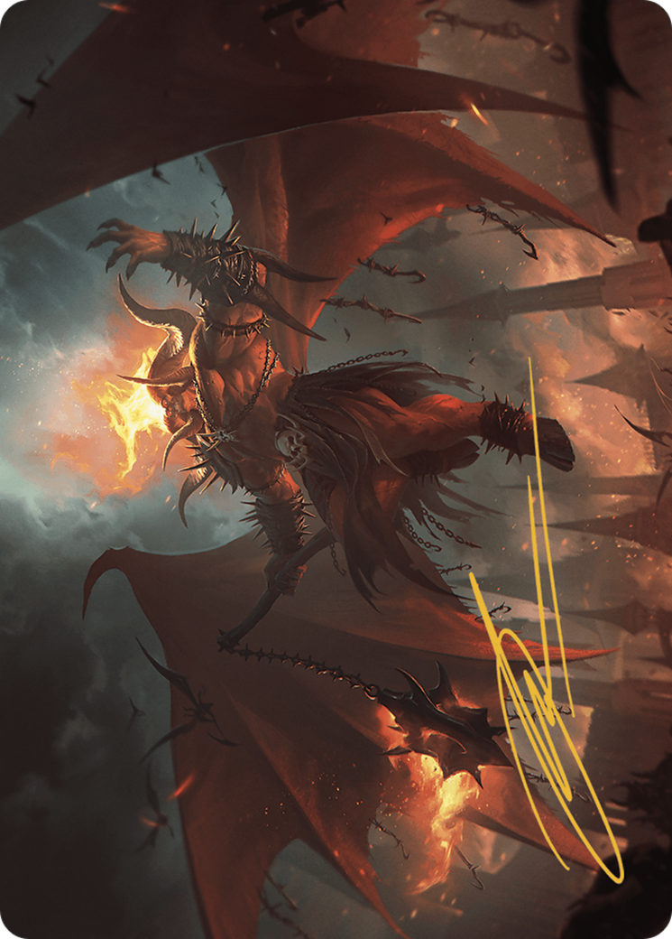 Image of Rakdos, Patron of Chaos // Rakdos, Patron of Chaos (AMKM-022) - Murders at Karlov Manor Art Series (Borderless) Foil