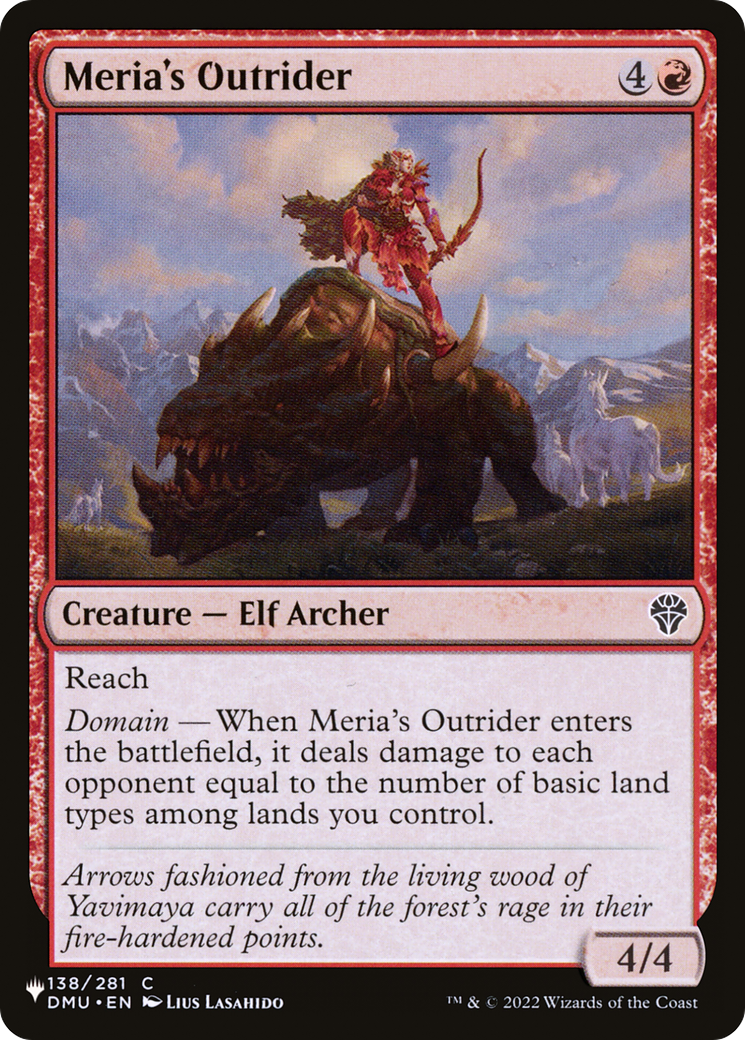Image of Meria's Outrider (LIST-DMU-138) - The List