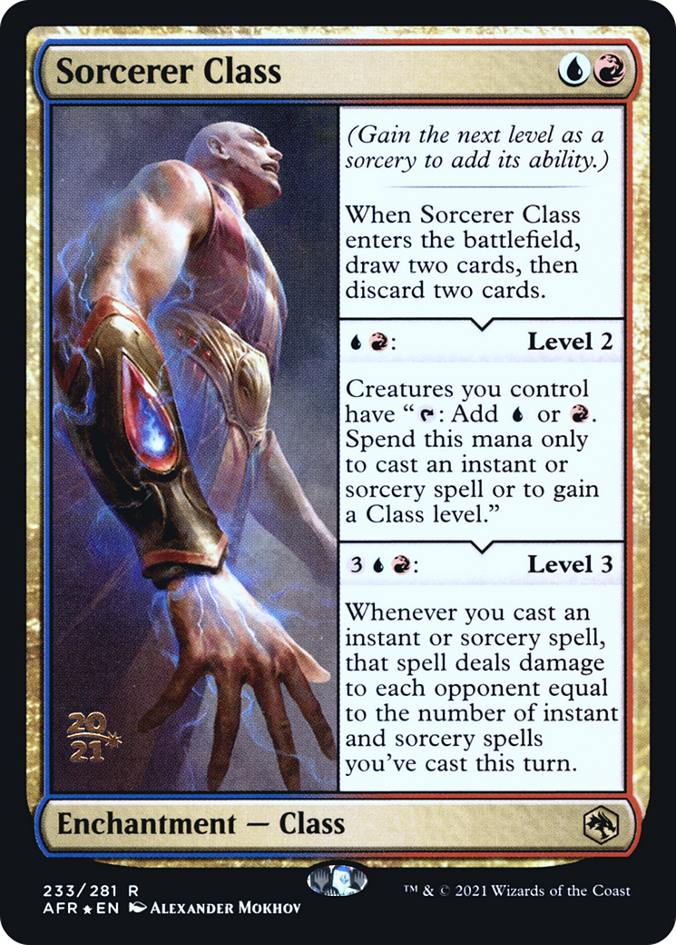 Image of Sorcerer Class (PRE-233) - Adventures in the Forgotten Realms Promos Foil