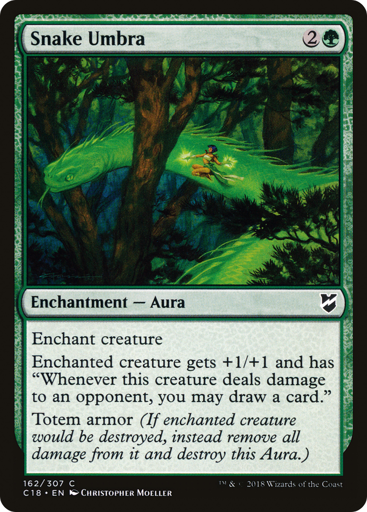 Image of Snake Umbra (C18-162) - Commander 2018
