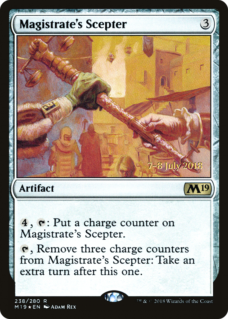 Image of Magistrate's Scepter (PRE-238) - Core Set 2019 Promos Foil
