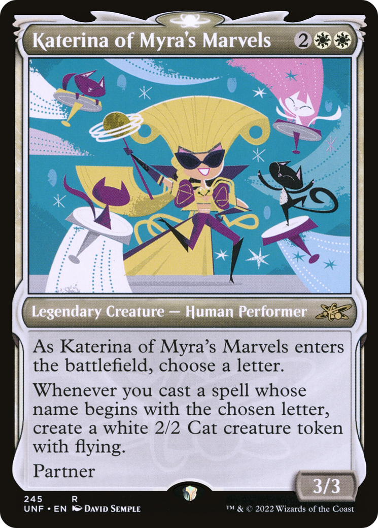 Image of Katerina of Myra's Marvels (Showcase) (UNF-245) - Unfinity: (Showcase)