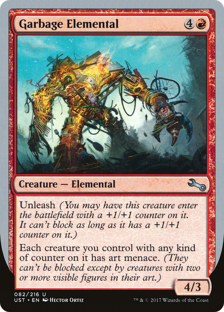 Image of Garbage Elemental (E) (UST-082) - Unstable