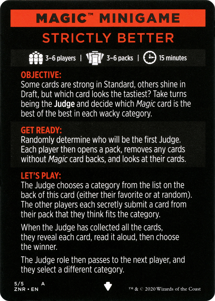 Image of Strictly Better // Strictly Better (cont'd) (MZNR-005) - Zendikar Rising Minigames