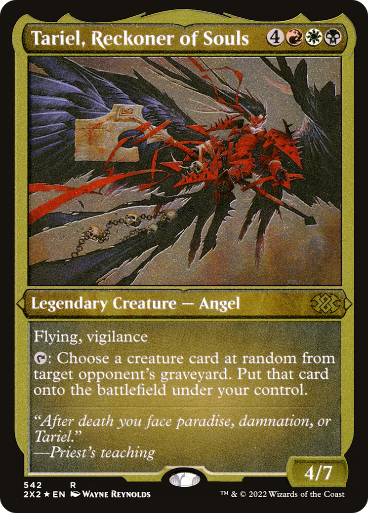 Image of Tariel, Reckoner of Souls (2X2-542) - Double Masters 2022 Foil