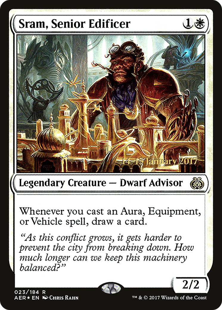 Image of Sram, Senior Edificer (PRE-023) - Aether Revolt Promos Foil