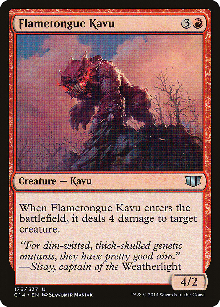 Image of Flametongue Kavu (C14-176) - Commander 2014