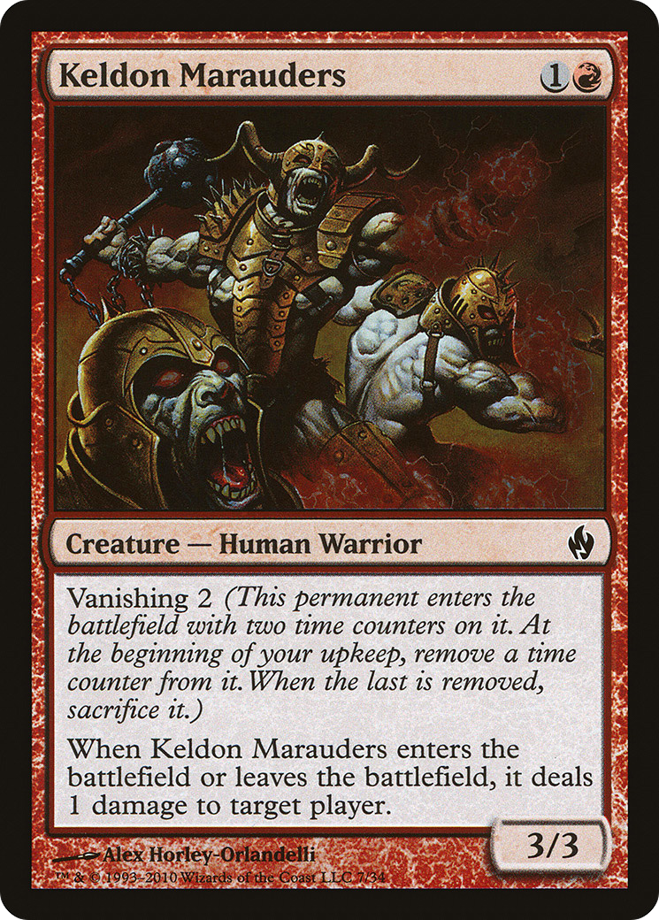 Image of Keldon Marauders (PD2-007) - Premium Deck Series: Fire and Lightning Foil