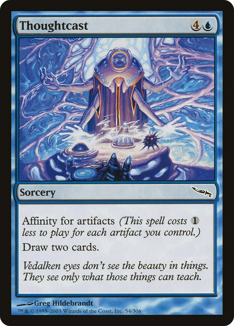 Image of Thoughtcast (MRD-054) - Mirrodin Foil