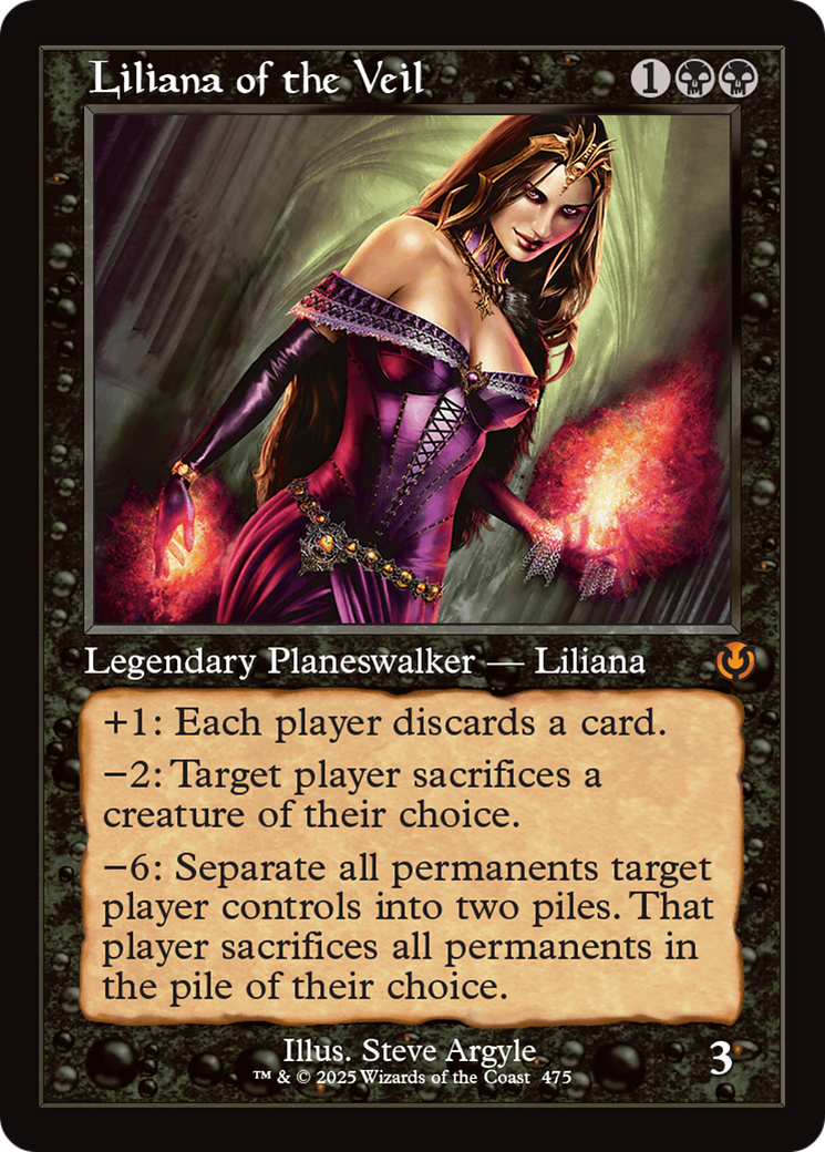 Image of Liliana of the Veil (Retro Frame) (INR-475) - Innistrad Remastered Foil
