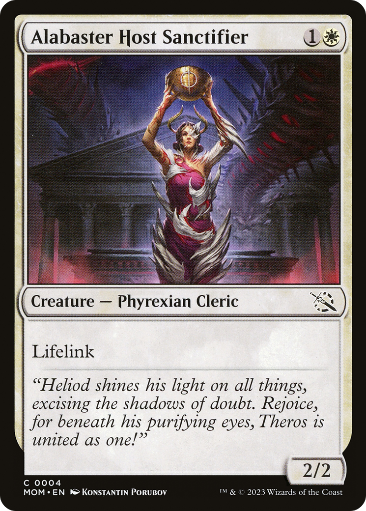 Image of Alabaster Host Sanctifier (MOM-004) - March of the Machine
