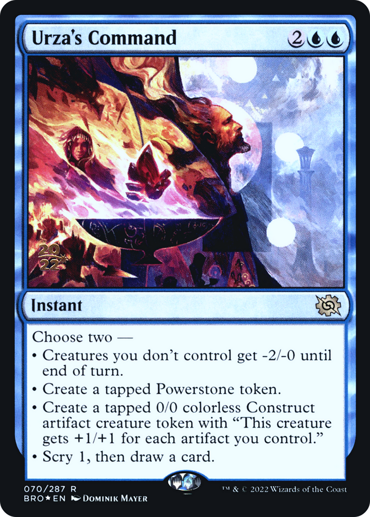 Image of Urza's Command (PRE-070) - The Brothers' War Promos Foil
