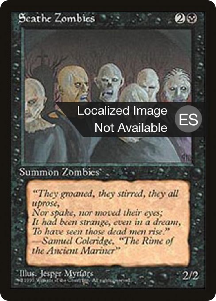 Image of Scathe Zombies (4BB-) - Fourth Edition Foreign Black Border