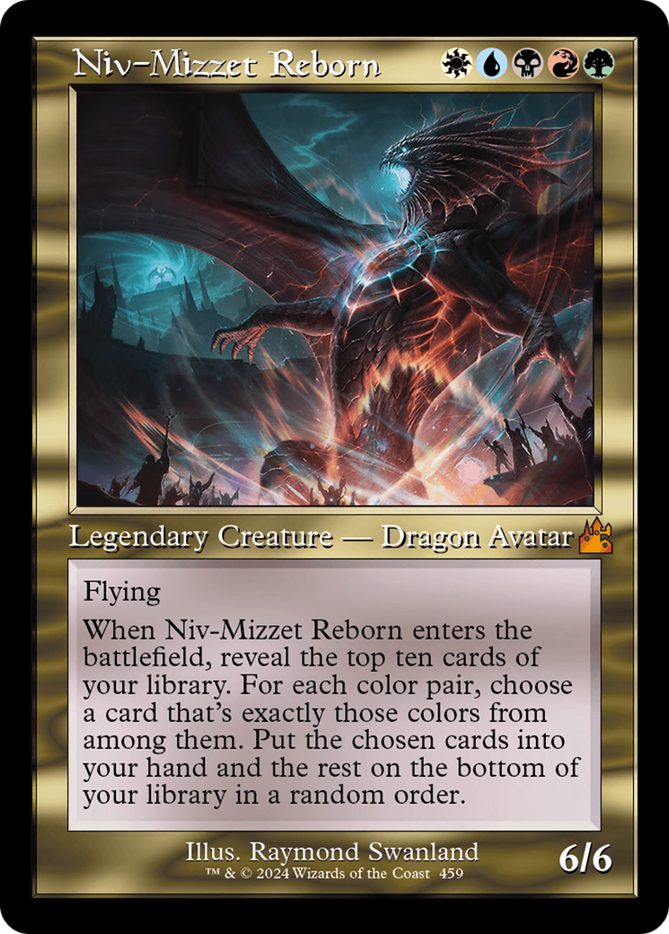 Image of Niv-Mizzet Reborn (Retro Frame) (RVR-459) - Ravnica Remastered Foil