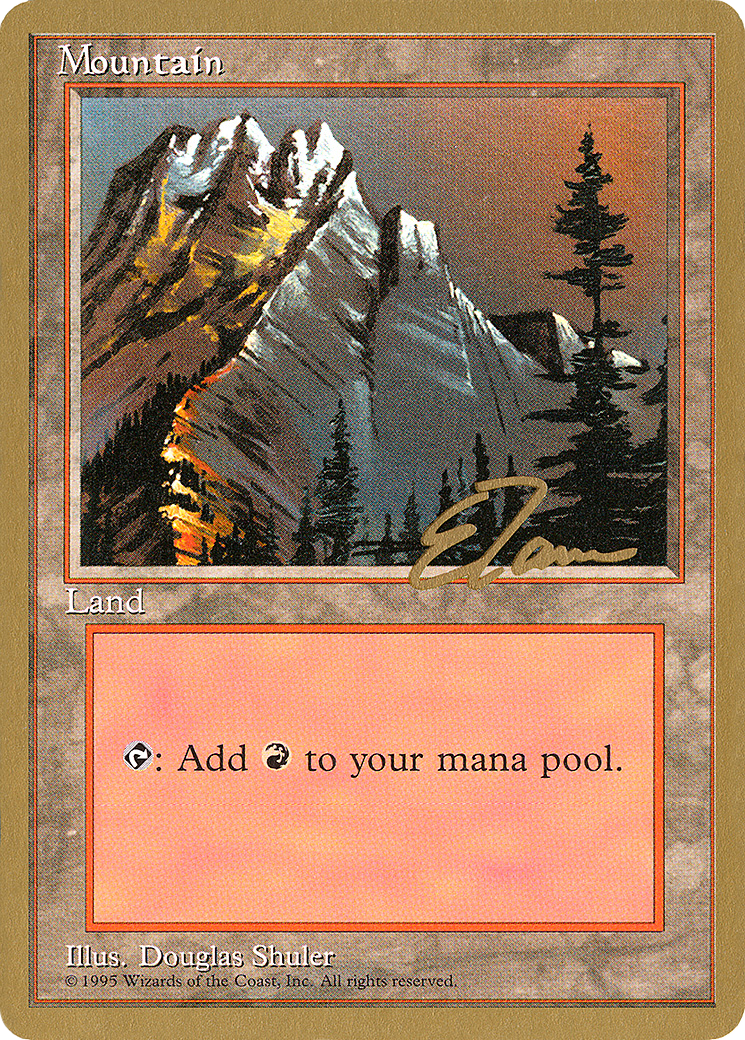 Image of Mountain (A) - 1996 Eric Tam (4ED) (WCD-) - Pro Tour Collector Set