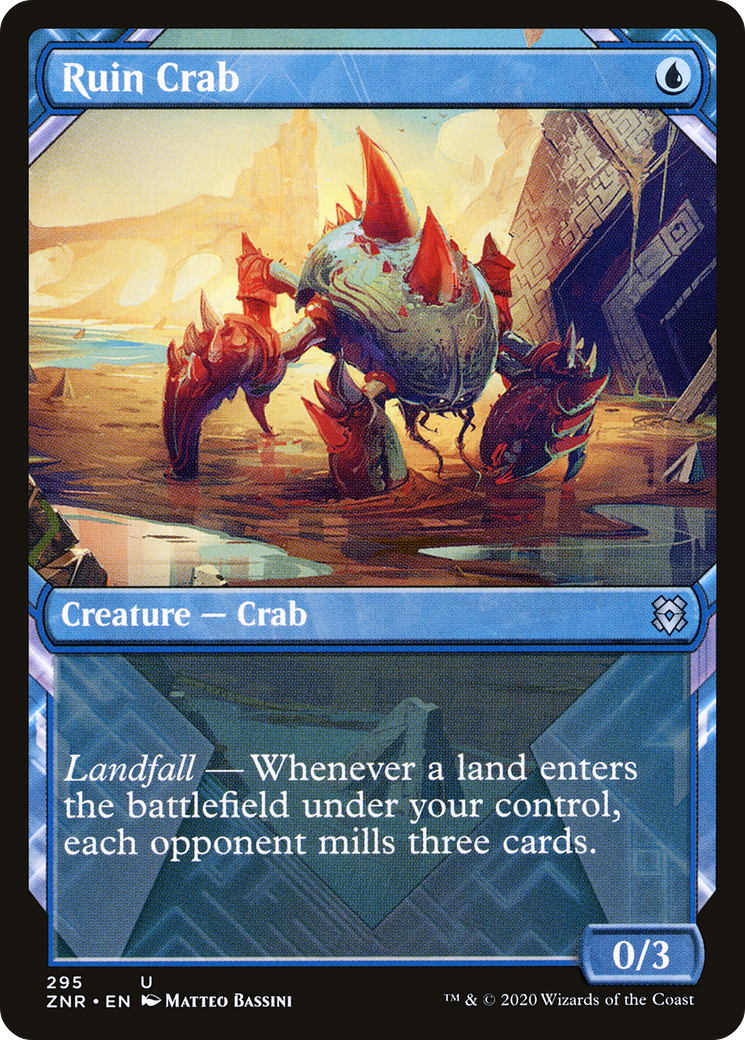 Image of Ruin Crab (Showcase) (ZNR-295) - Zendikar Rising: (Showcase) Foil