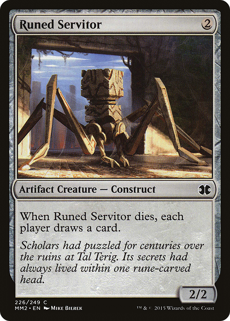 Image of Runed Servitor (MM2-226) - Modern Masters 2015 Foil