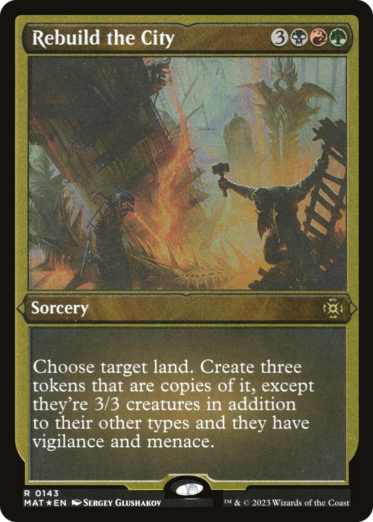 Image of Rebuild the City (MAT-143) - March of the Machine: The Aftermath Etched Foil
