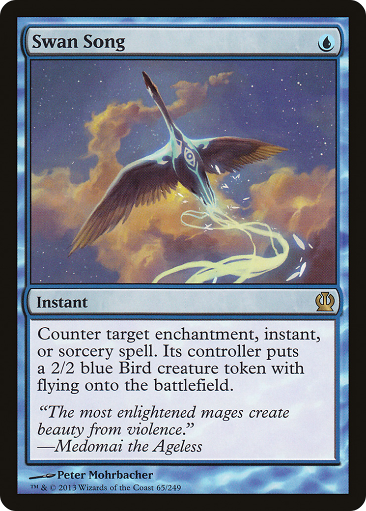 Image of Swan Song (THS-065) - Theros Foil