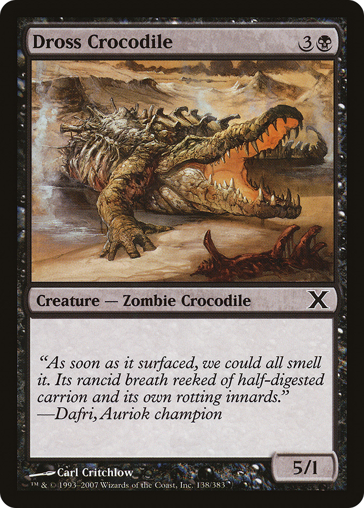 Image of Dross Crocodile (10E-138) - Tenth Edition Foil