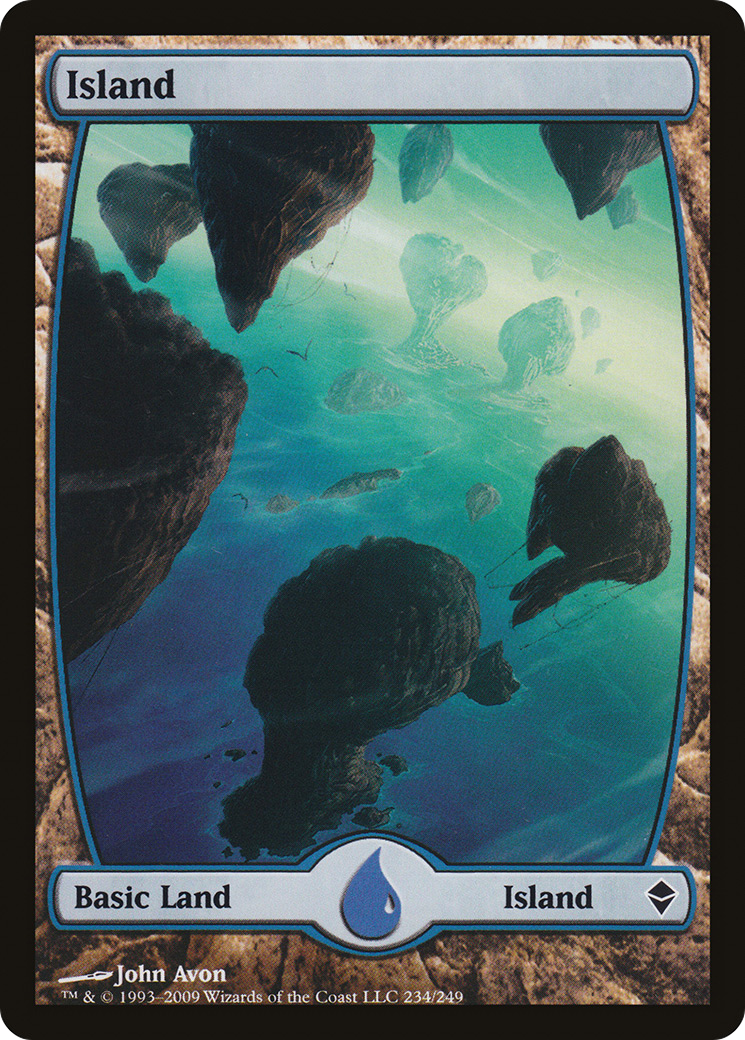 Image of Island (234) - Full Art (ZEN-234) - Zendikar