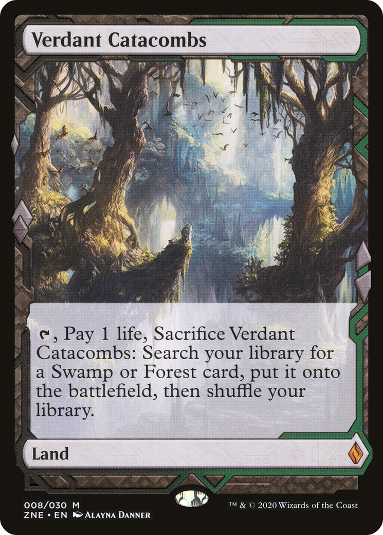 Image of Verdant Catacombs (ZNE-008) - Zendikar Rising Expeditions Foil