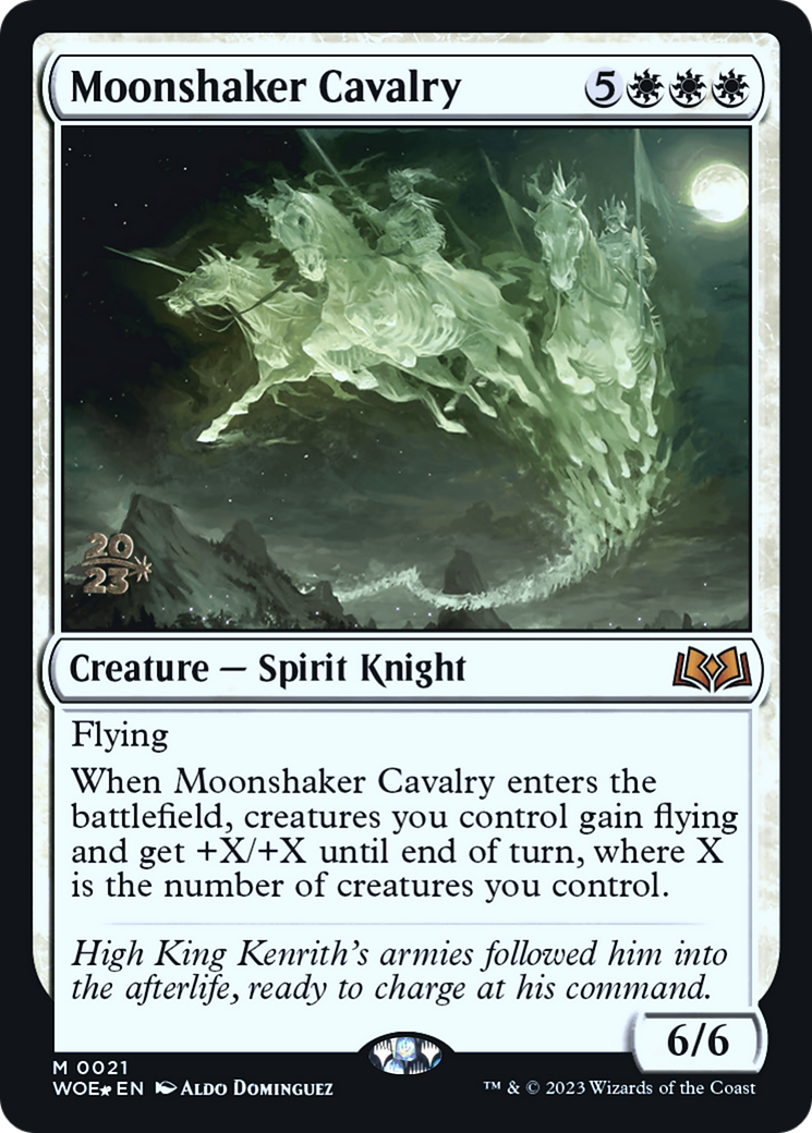Image of Moonshaker Cavalry (PRE-021) - Wilds of Eldraine Promos Foil