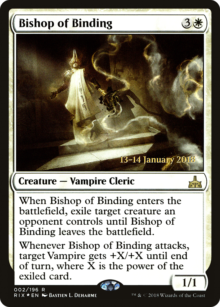 Image of Bishop of Binding (PRE-002) - Rivals of Ixalan Promos Foil