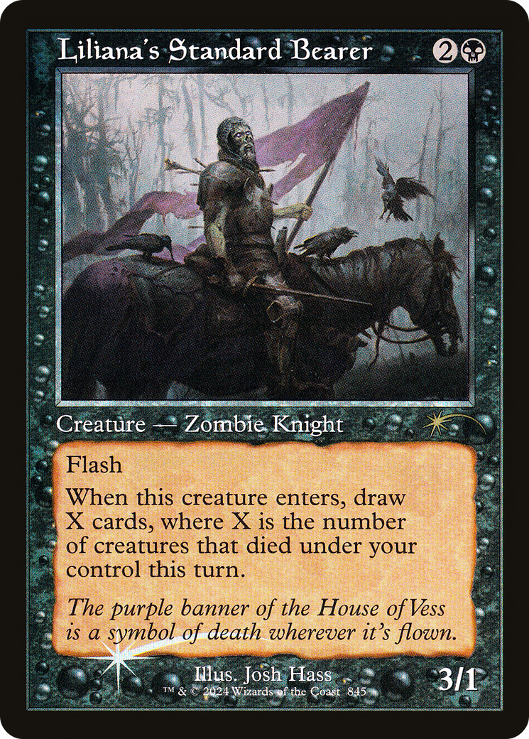 Image of Liliana's Standard Bearer (SLD-845) - Secret Lair Drop Foil