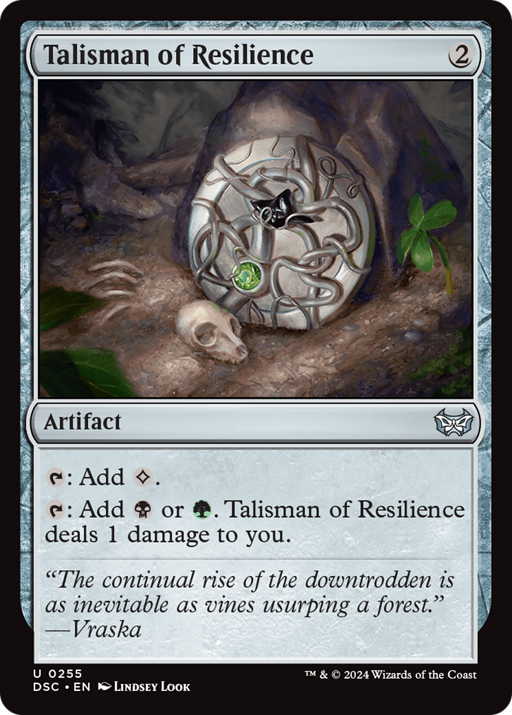 Image of Talisman of Resilience (DSC-255) - Duskmourn: House of Horror Commander