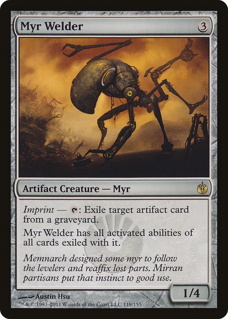 Image of Myr Welder (MBS-118) - Mirrodin Besieged Foil