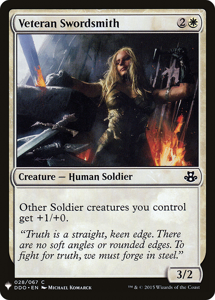 Image of Veteran Swordsmith (LIST-DDO-28) - The List