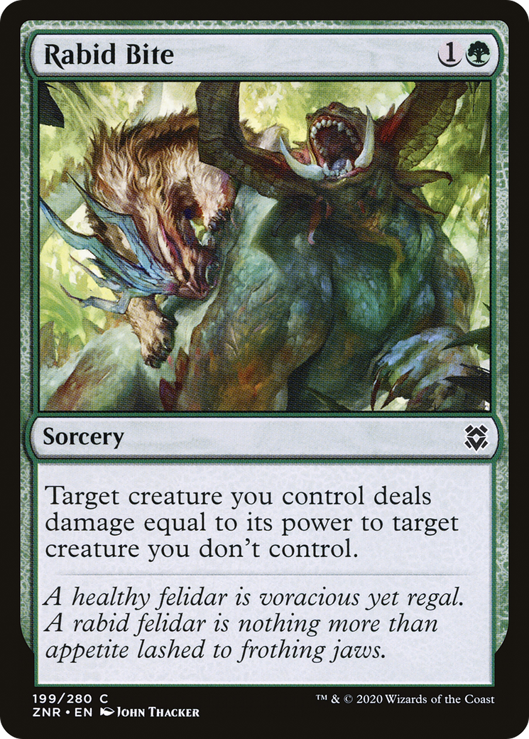 Image of Rabid Bite (ZNR-199) - Zendikar Rising