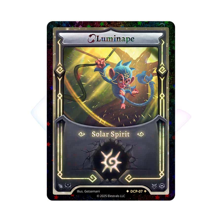 Image of ELESTRALS TCG: DIVINE CHAMPIONS: SUNSTRIKE: STELLAR LUMINAPE DOUBLE BLISTER PACK