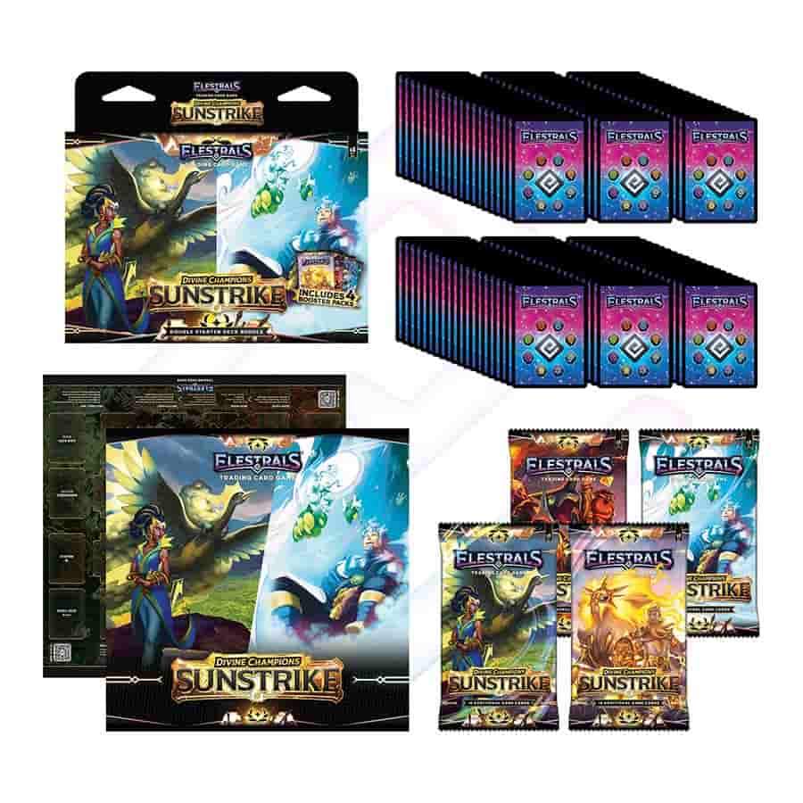 Image of ELESTRALS TCG: DIVINE CHAMPIONS: SUNSTRIKE: HERA VERSUS AEOLUS DOUBLE STARTER DECK