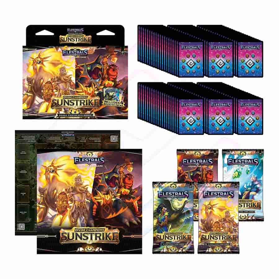 Image of ELESTRALS TCG: DIVINE CHAMPIONS: SUNSTRIKE: ARES VERSUS HEPHAESTUS DOUBLE STARTER DECK