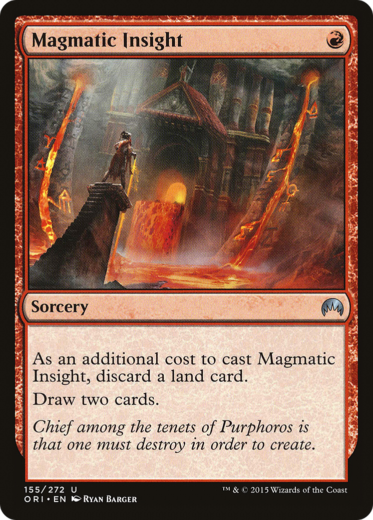 Image of Magmatic Insight (ORI-155) - Magic Origins Foil