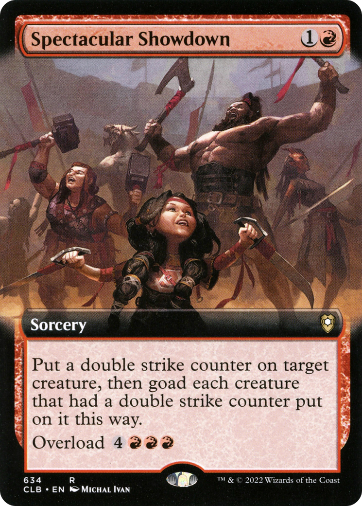 Image of Spectacular Showdown (Extended Art) (CLB-634) - Commander Legends: Battle for Baldur's Gate: (Extended Art)