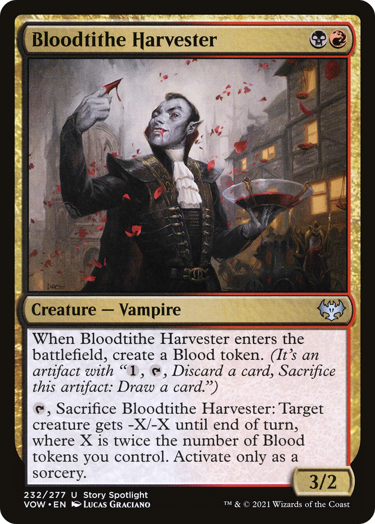 Image of Bloodtithe Harvester (VOW-232) - Innistrad: Crimson Vow Foil