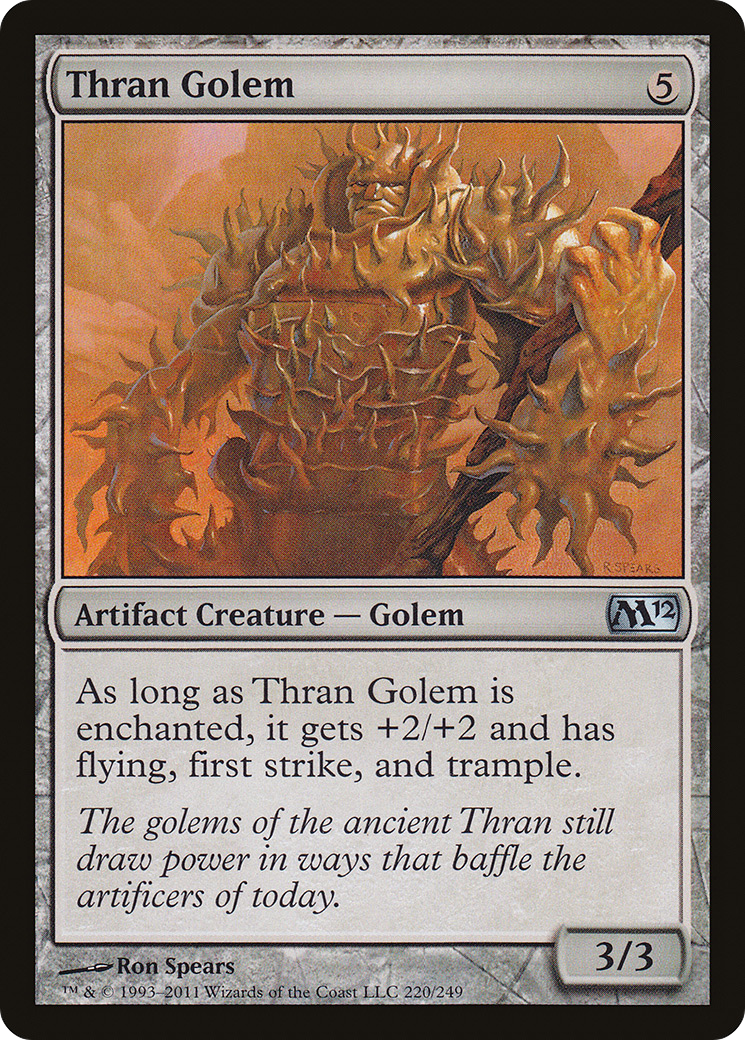 Image of Thran Golem (M12-220) - Magic 2012 Foil