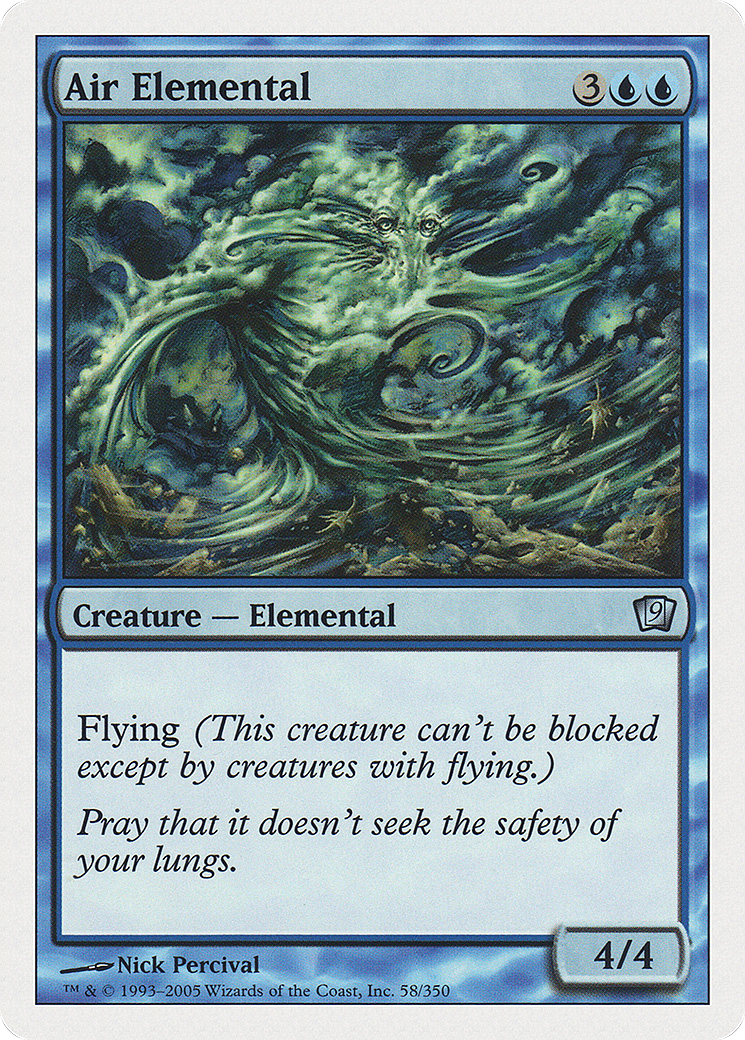 Image of Air Elemental (9ED-058) - 9th Edition