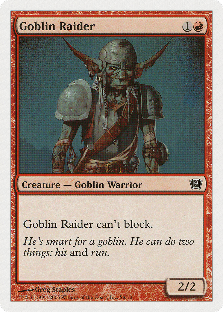 Image of Goblin Raider (9ED-0S8) - 9th Edition