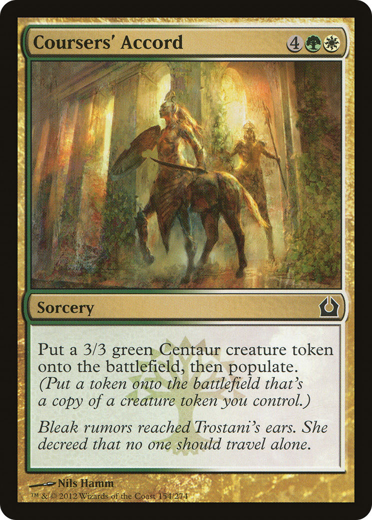 Image of Coursers' Accord (RTR-154) - Return to Ravnica Foil