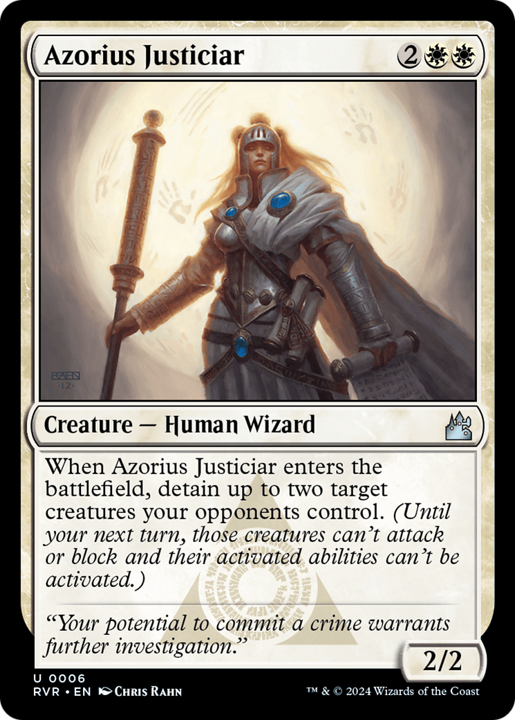 Image of Azorius Justiciar (RVR-006) - Ravnica Remastered