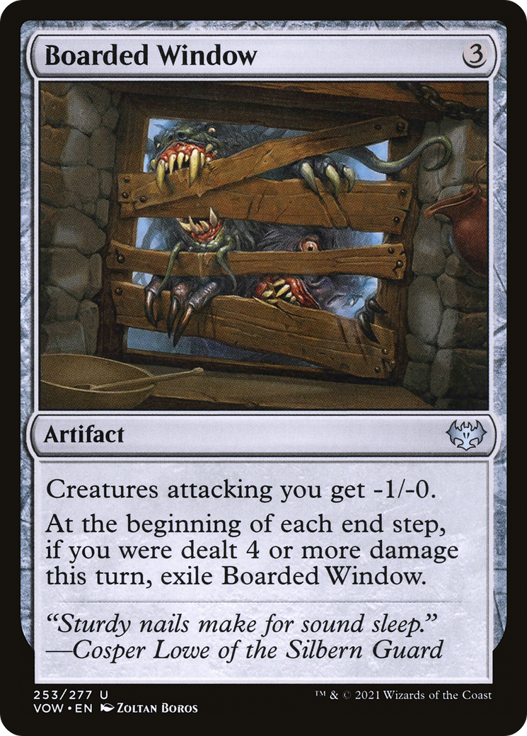 Image of Boarded Window (VOW-253) - Innistrad: Crimson Vow